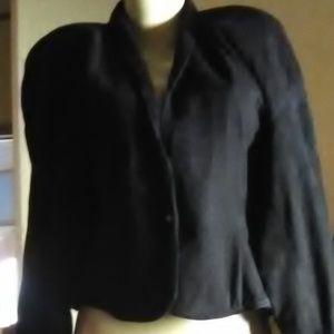 Vari Zioni Vintage Black Suede Leather Jacket